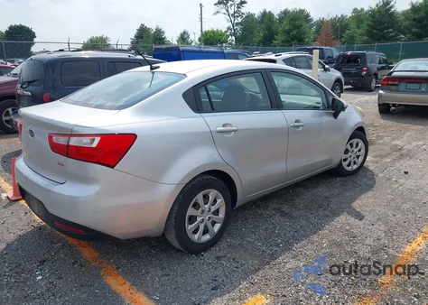 2012 Kia Rio Lx из США, поврежденный, VIN KNADM4A30C6057559